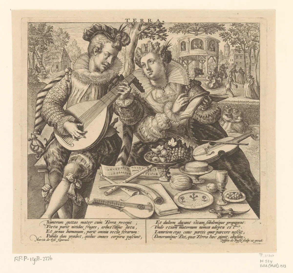 Aarde by Unknown, print, 1580-1588