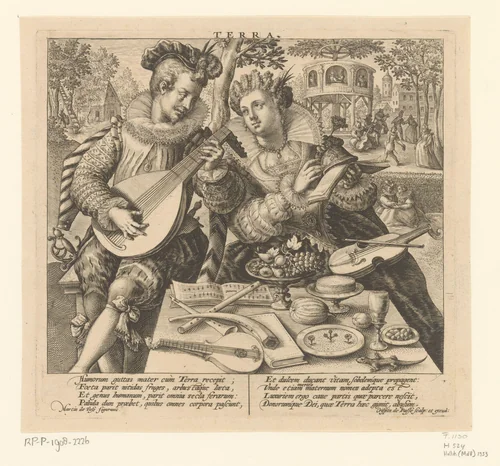 Aarde by Unknown, print, 1580-1588