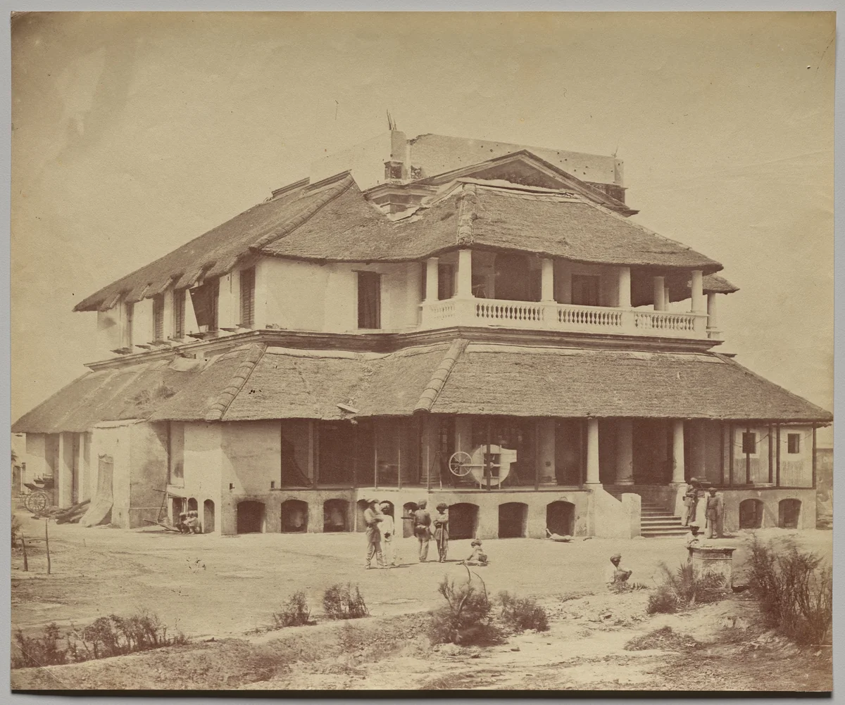 Bank's House by Felice A. Beato, photograph, 1858