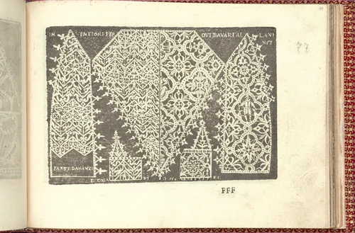 Corona delle Nobili et Virtuose Donne: Libro I-IV, page 77 (recto) by Cesare Vecellio, book, 1601