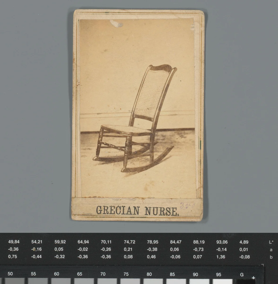 Reclame voor twee schommelstoelen by anonymous, photograph, 1850-1915