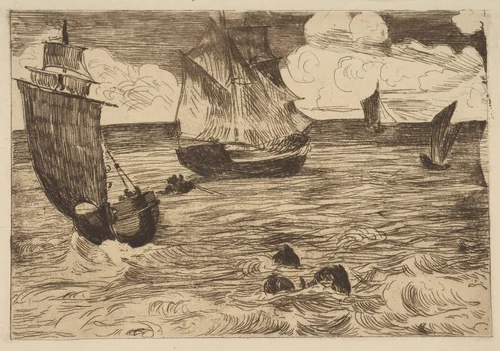 Marine by Edouard Manet, print, 1865-1866