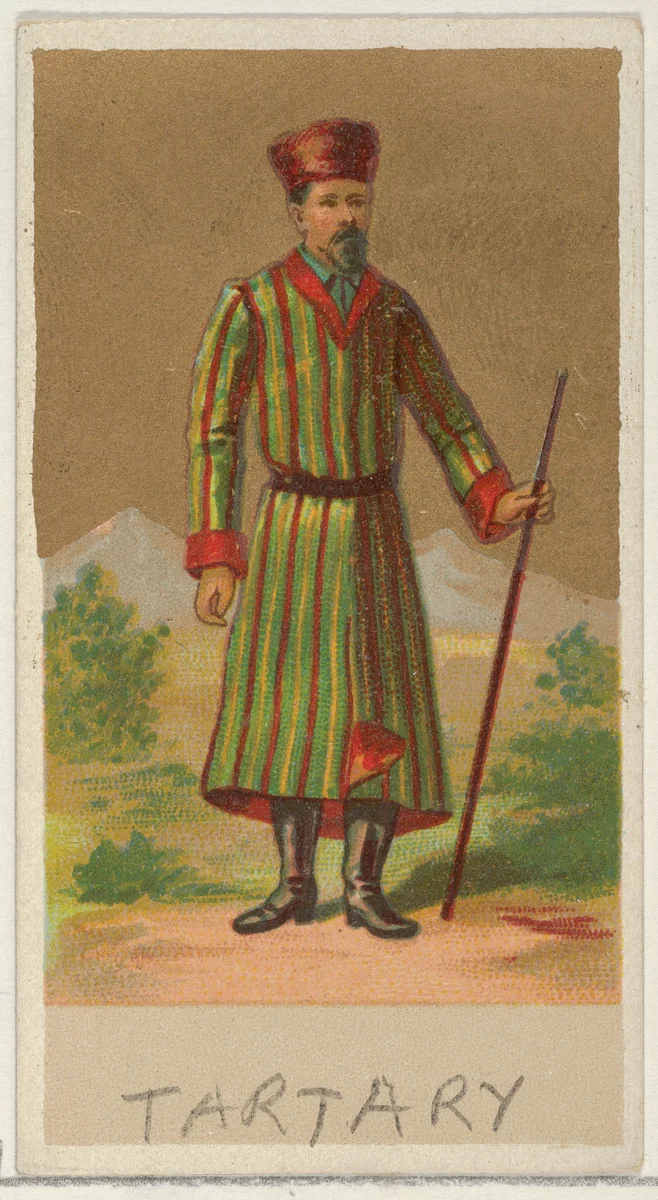 Tartary, from the Natives in Costume series (N16), Teofani Issue, for Allen & Ginter Cigarettes Brands by Allen & Ginter, print, 1886-1900