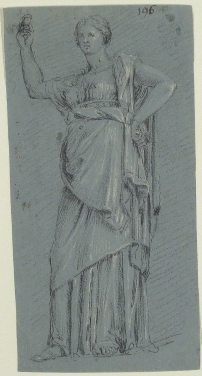 Drawing after the "Juno Cesi" by anonymous, drawing, 1700-1799