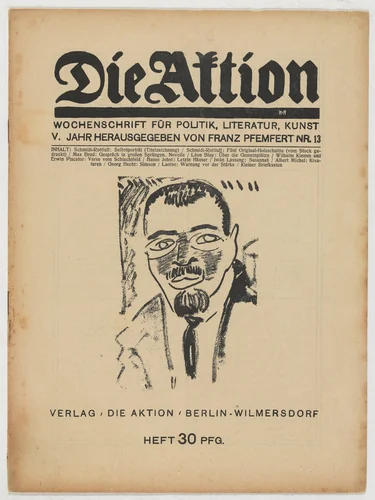 Die Aktion, vol. 5, no. 13 by Karl Schmidt-Rottluff, periodical, 1915