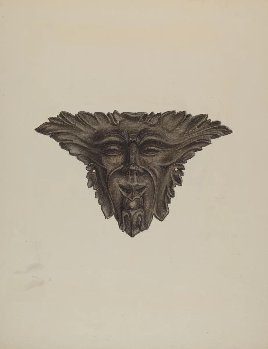 Plaque by Edmond Lorts, index of american design, 1941