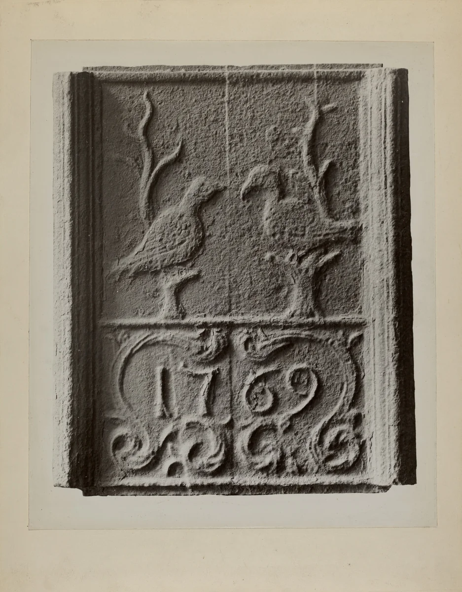 Pa. German Stove Plate by Charles Von Urban, index of american design, 1936