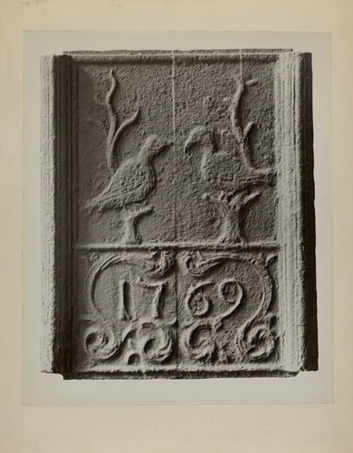 Pa. German Stove Plate by Charles Von Urban, index of american design, 1936