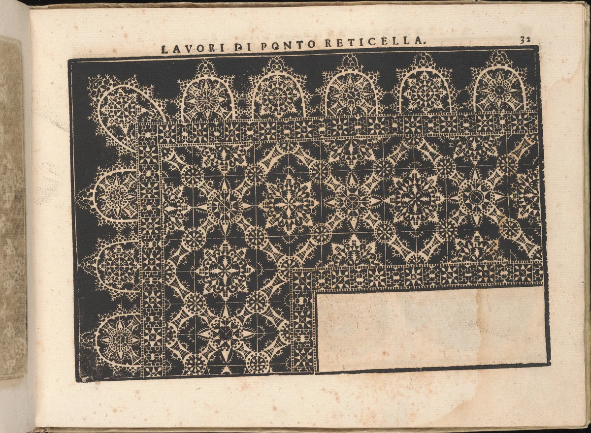 Fiore D'Ogni Virtu Per le Nobili Et Honeste Matrone, page 32 (recto) by Isabella Catanea Parasole, book, 1610