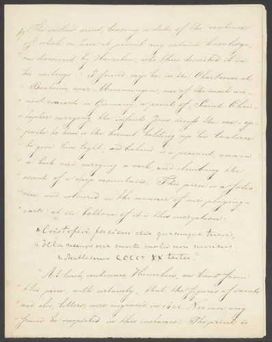 Beschrijving van de muurschildering van Christoffel uit de kerk van Opheusden by anonymous, other, 1825-1875