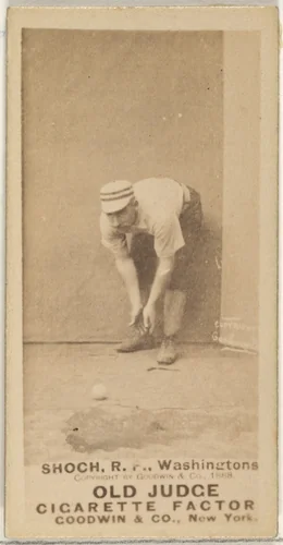 George Quintus Shoch, Right Field, Washington Nationals, from the Old Judge series (N172) for Old Judge Cigarettes by Goodwin & Company, photograph, 1888