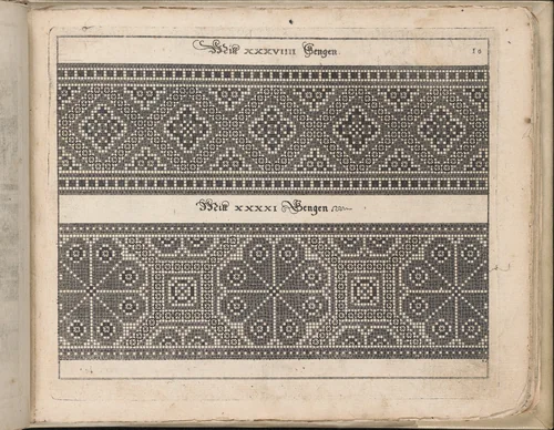 Schön Neues Modelbuch (Page 15 recto) by Johann Sibmacher, book, 1597
