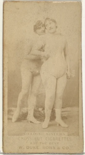 Eloise Sisters, from the Actors and Actresses series (N145-3) issued by Duke Sons & Co. to promote Cross Cut Cigarettes by W. Duke, Sons & Co., photograph, 1880-1889