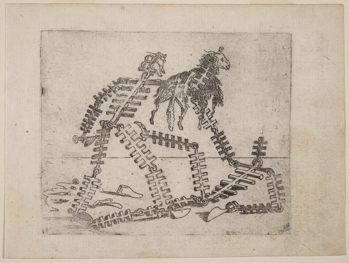 From "Bizzarie di varie Figure" by Giovanni Battista Bracelli, print, 1624