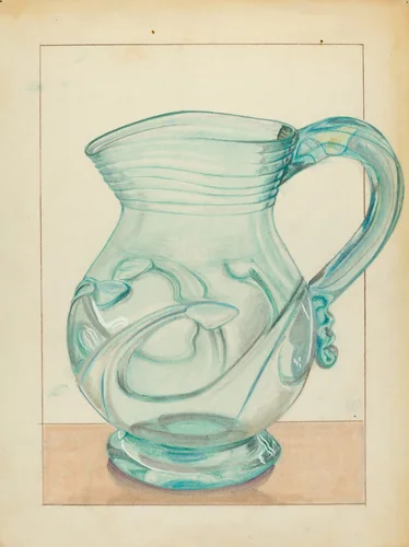 Pitcher by S. Brodsky, index of american design, 1935-1942