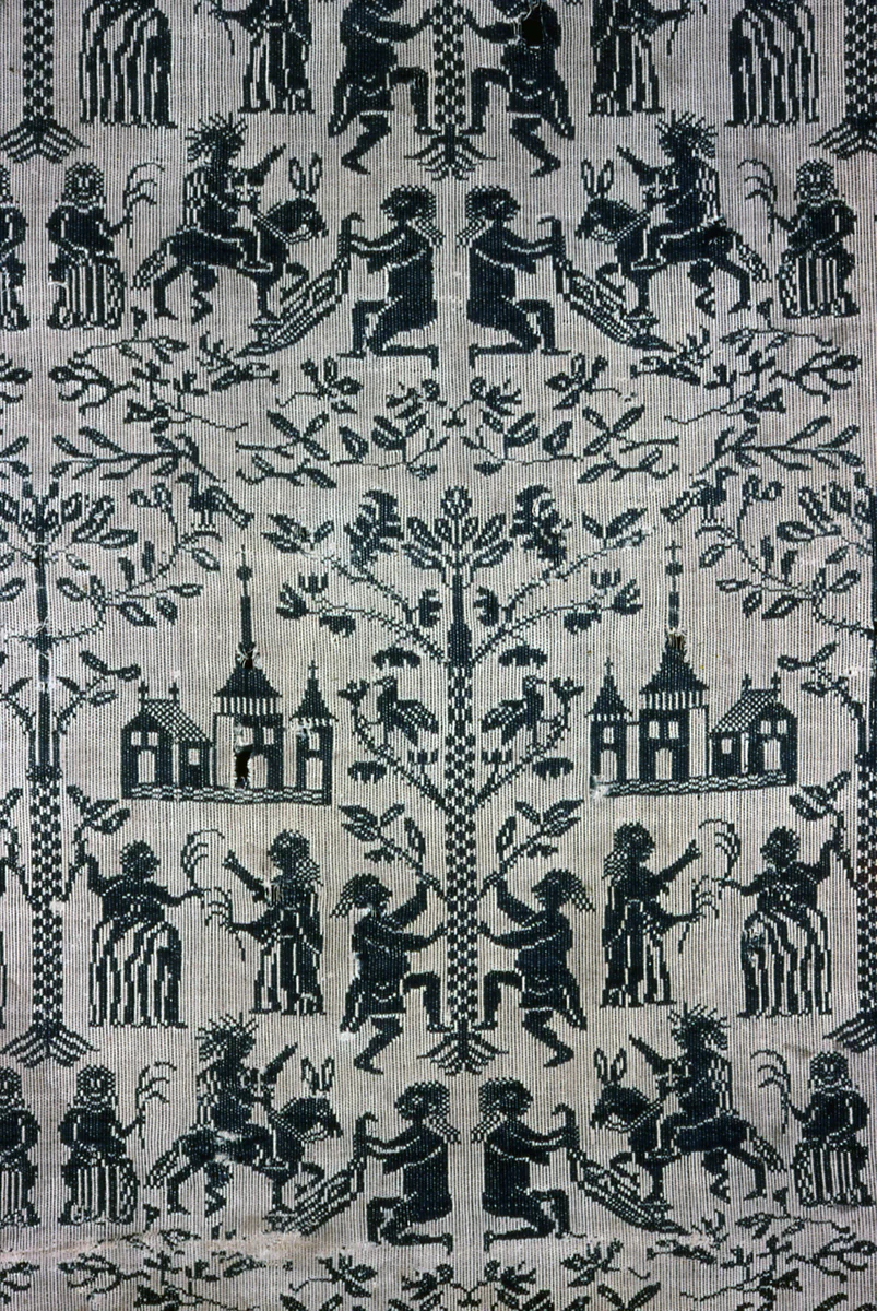 Panel Showing Christ's Entrance into Jerusalem by Germany, Schleswig-Holstein, textile, 1601-1700