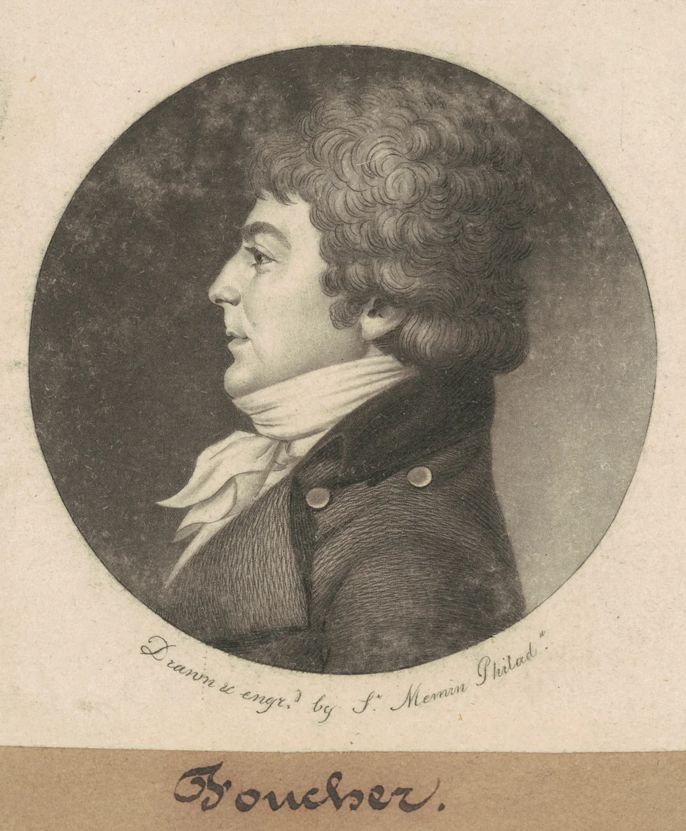 Foucher by Charles B. J. Févret de Saint-Mémin, print, 1800