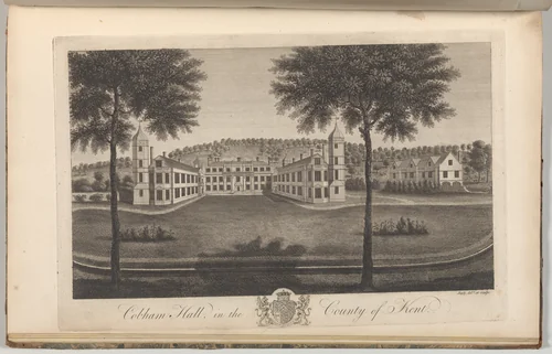 Cobham Hall in the County of Kent, from The History and Topographical Survey of the County of Kent, vols. 1-3 by John Bayly, book, 1777-1790