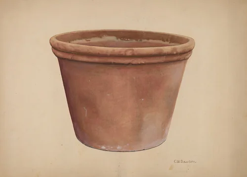 Flower Urn by Clarence W. Dawson, index of american design, 1935-1942