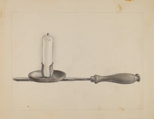 Candlestick by Janet Riza, index of american design, 1936
