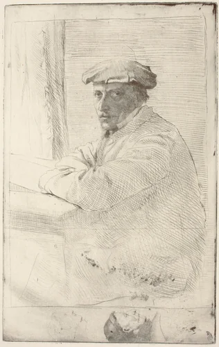 The Engraver Joseph Tourny (Le graveur Joseph Tourny) by Edgar Degas, print, 1857