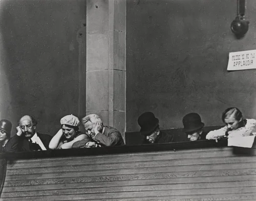 The Observation Gallery in the League of Nations by Erich Salomon, photograph, 1928
