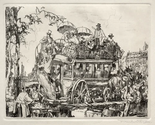 The Omnibus by Frank Wilcox, print