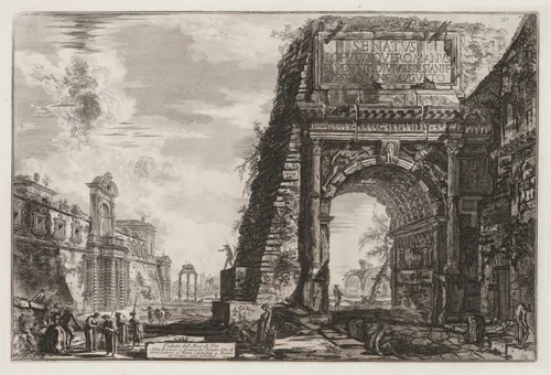 Views of Rome: The Arch or Titus by Giovanni Battista Piranesi, print, 1776