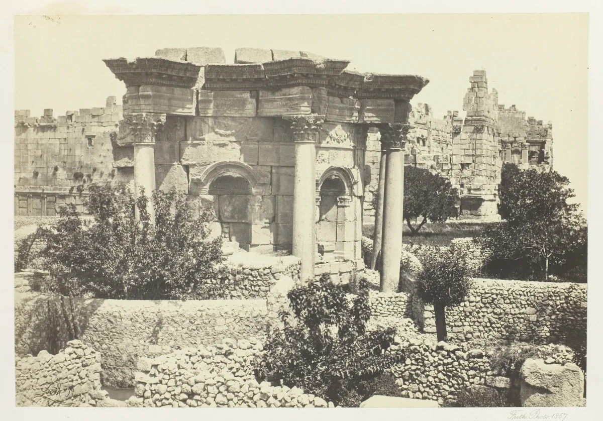 The Circular Temple, Baalbec by Francis Frith, photograph, 1857