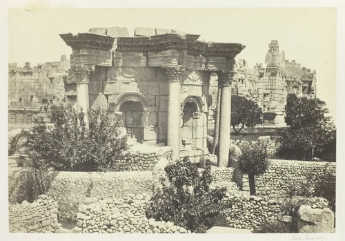 The Circular Temple, Baalbec by Francis Frith, photograph, 1857