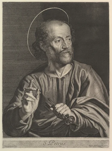 Saint Pierre by Jean Morin, print, 1605-1650