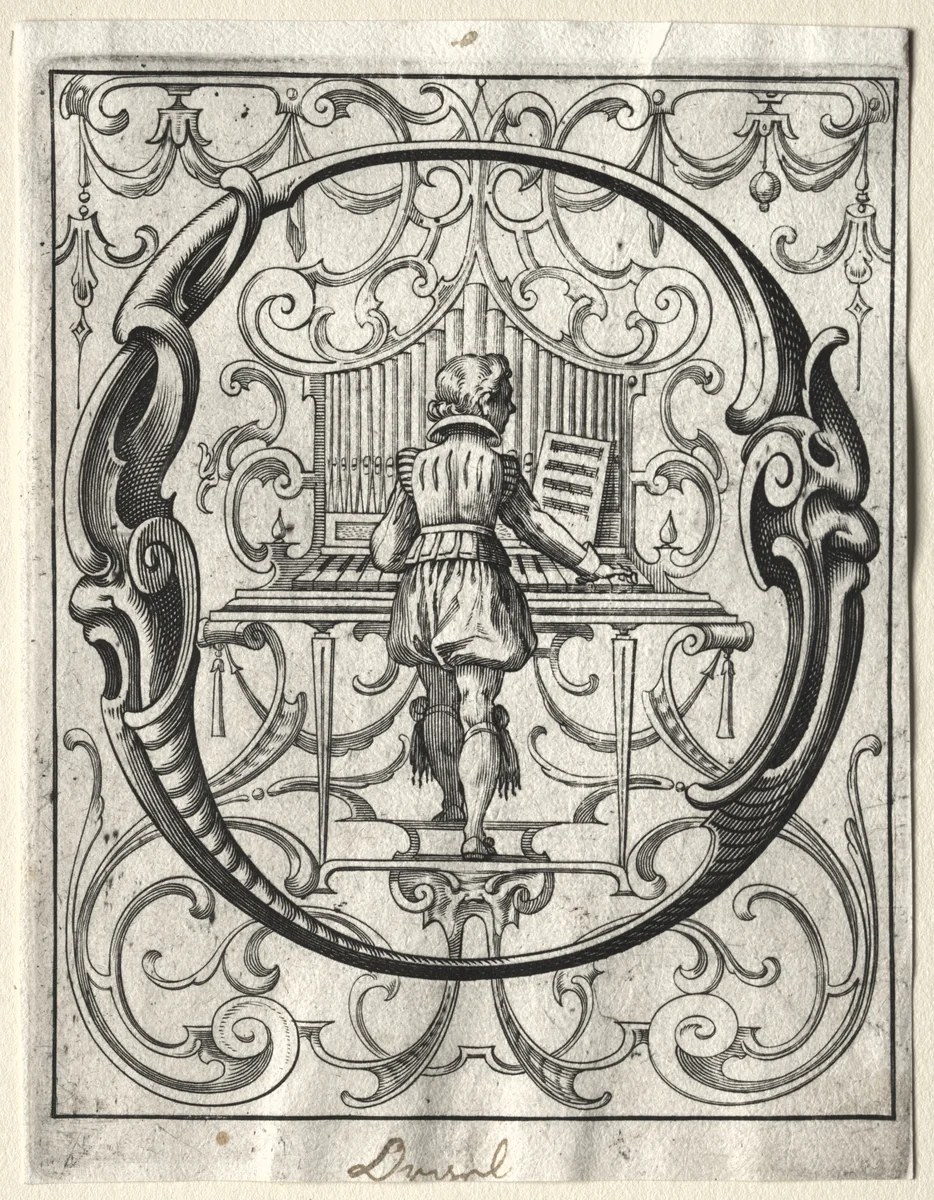 New ABC Booklet: O by Lucas Kilian, print, 1627