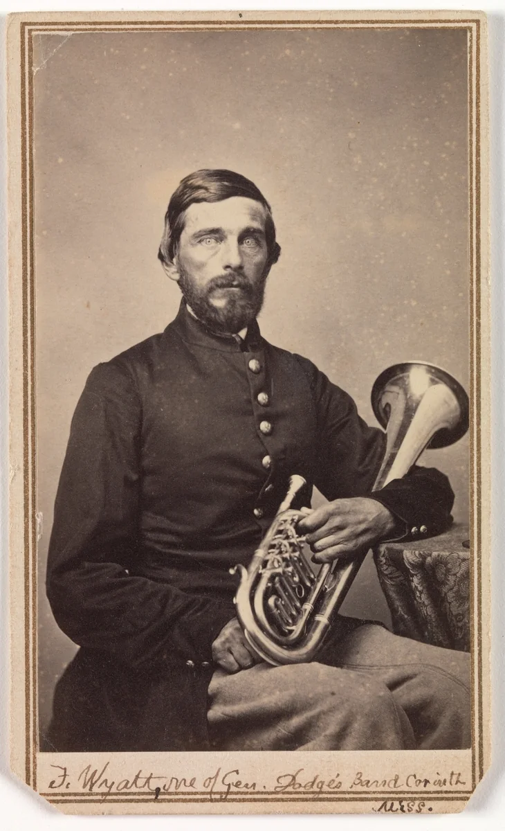Frank Wyatt, One of General Dodge's Band, Corinth, Mississippi by George W. Armstead, photograph, 1863