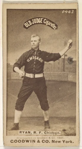 Ryan, Right Field, Chicago, from the Old Judge series (N172) for Old Judge Cigarettes by Goodwin & Company, photograph, 1887