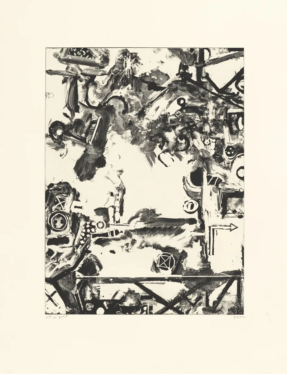 The Barbarian's Garden - Threatened by Richard Diebenkorn, print, 1992