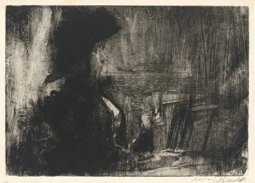 The Cup of Tea (La tasse de thé) by Albert Besnard, print, 1883