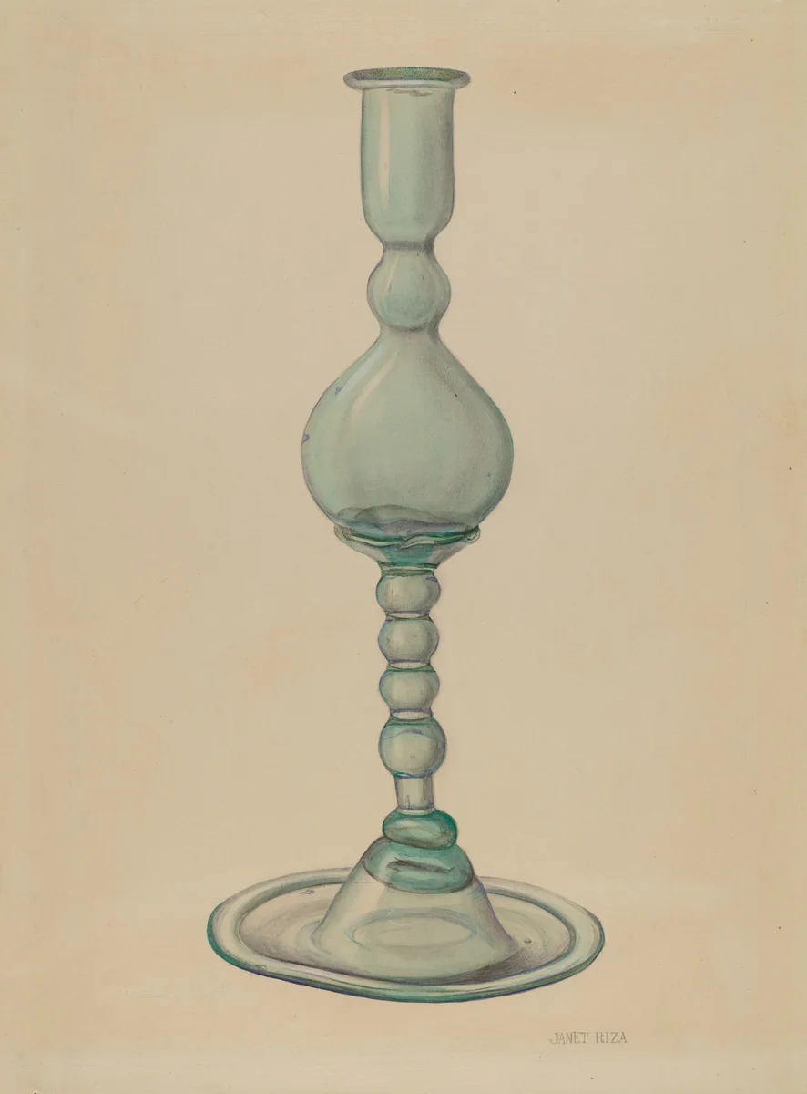 Candlestick by Janet Riza, index of american design, 1940