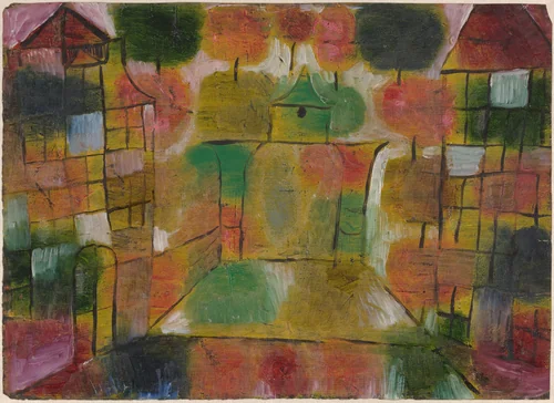 Baum und Architektur--Rhythmen (Tree and Architecture--Rhythms) by Paul Klee, drawing, 1920