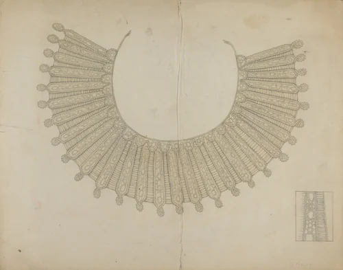 Lace Collar by Grace Halpin, index of american design, 1937