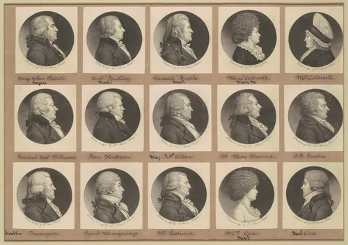 Saint-Mémin Collection of Portraits, Group 10 by Charles B. J. Févret de Saint-Mémin, volume, 1798-1803
