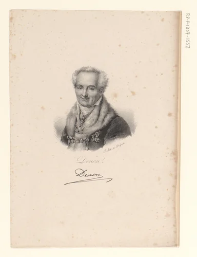 Portret van Dominique Vivant Denon by anonymous, print, 1830-1842