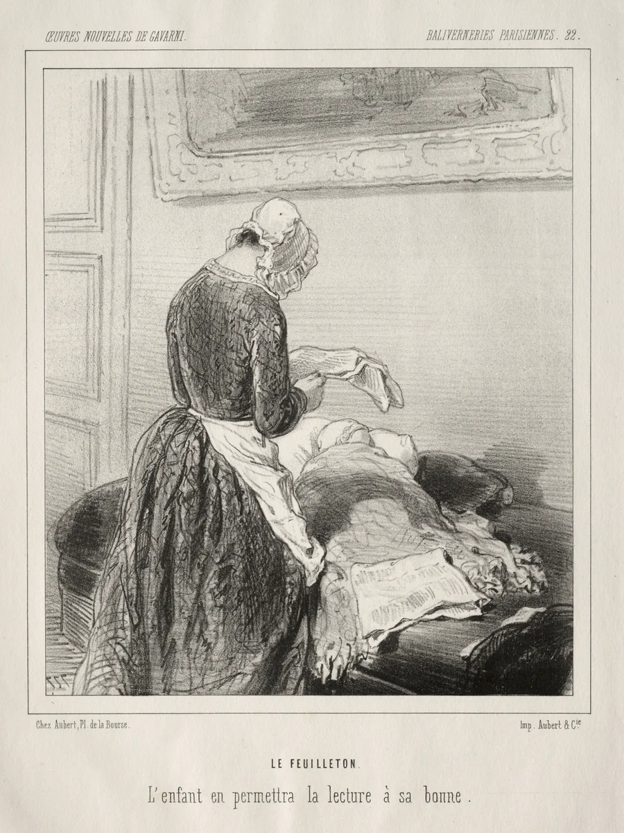 Baliverneries Parisiennes by Paul Gavarni, print, 1824-1866