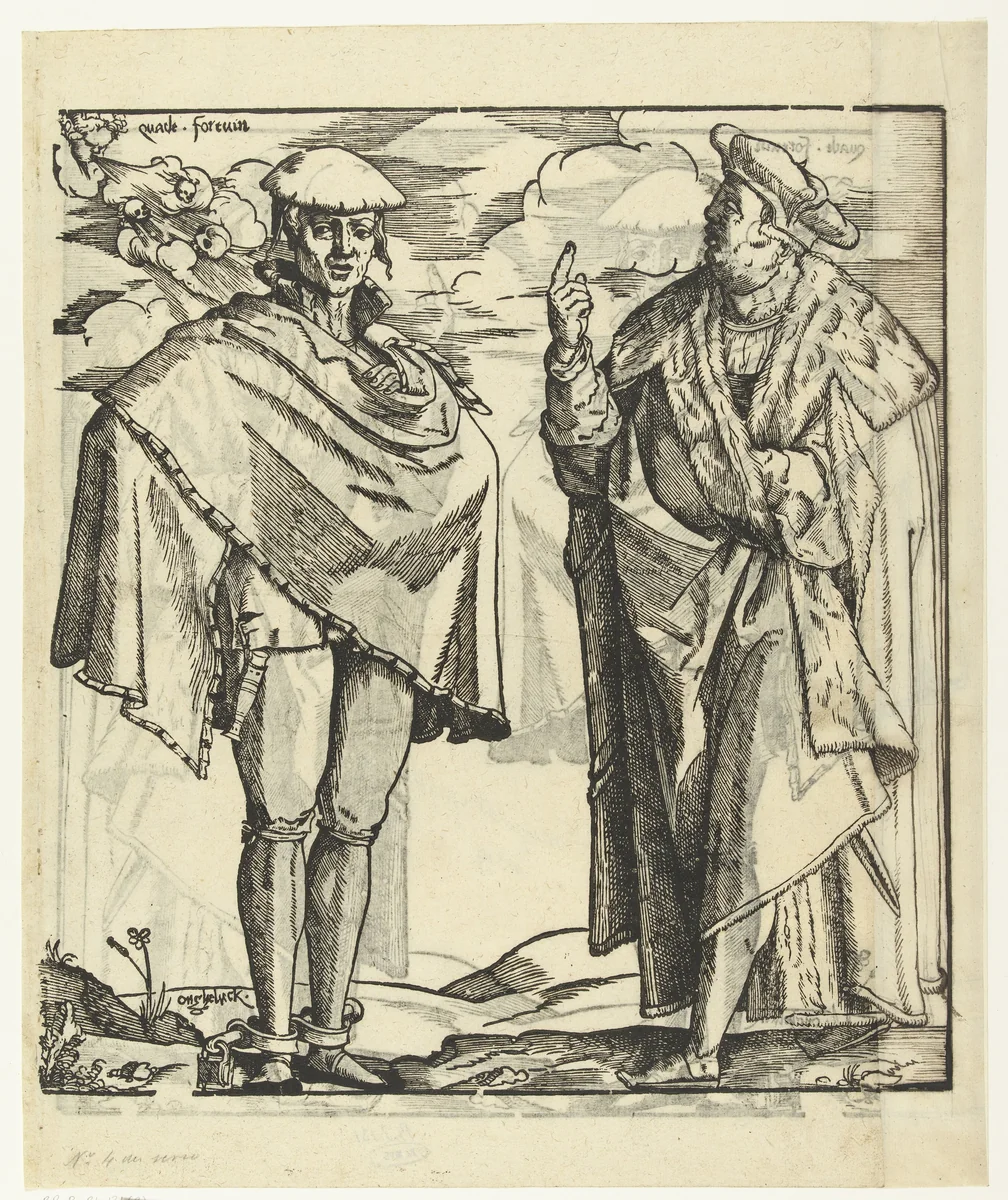 De lichtzinnige jeugd by Cornelis Anthonisz, print, 1542-1546
