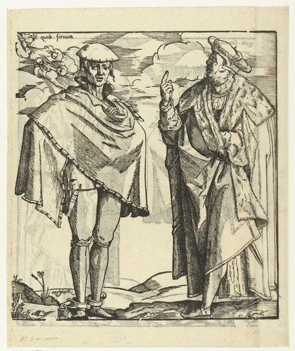 De lichtzinnige jeugd by Cornelis Anthonisz, print, 1542-1546