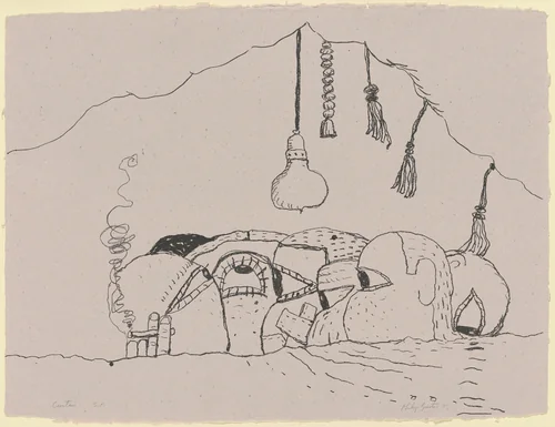 Curtain [special proof] by Philip Guston, print, 1979-1980