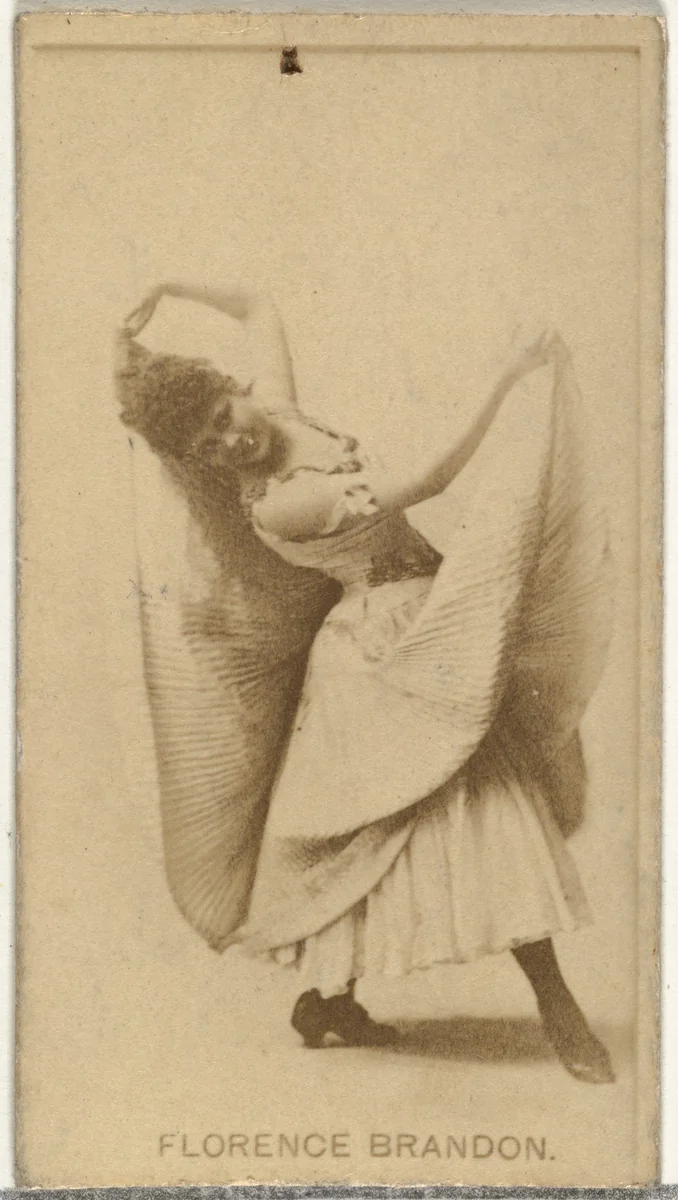 Florence Brandon, from the Actors and Actresses series (N145-8) issued by Duke Sons & Co. to promote Duke Cigarettes by W. Duke, Sons & Co., photograph, 1890-1895