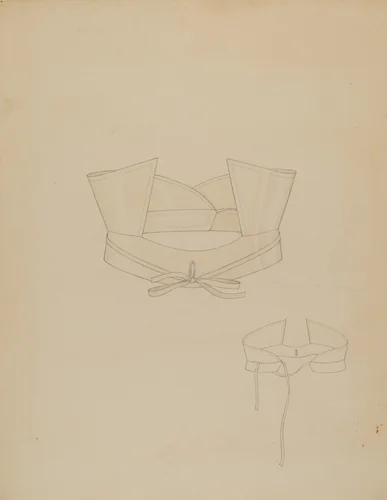 High Linen Collar by Henry De Wolfe, index of american design, 1936