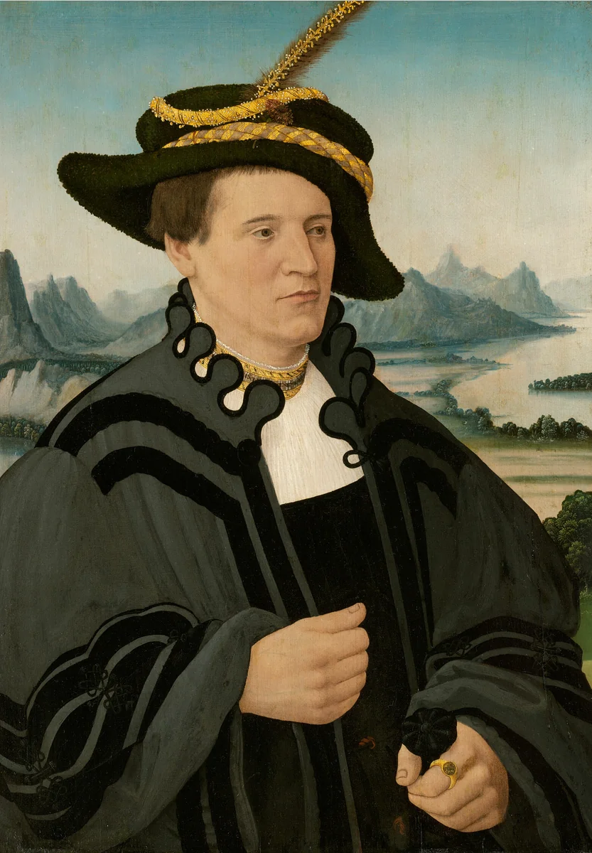 Portrait of Fridrich Rorbach by Conrad Faber von Creuznach, painting, 1532