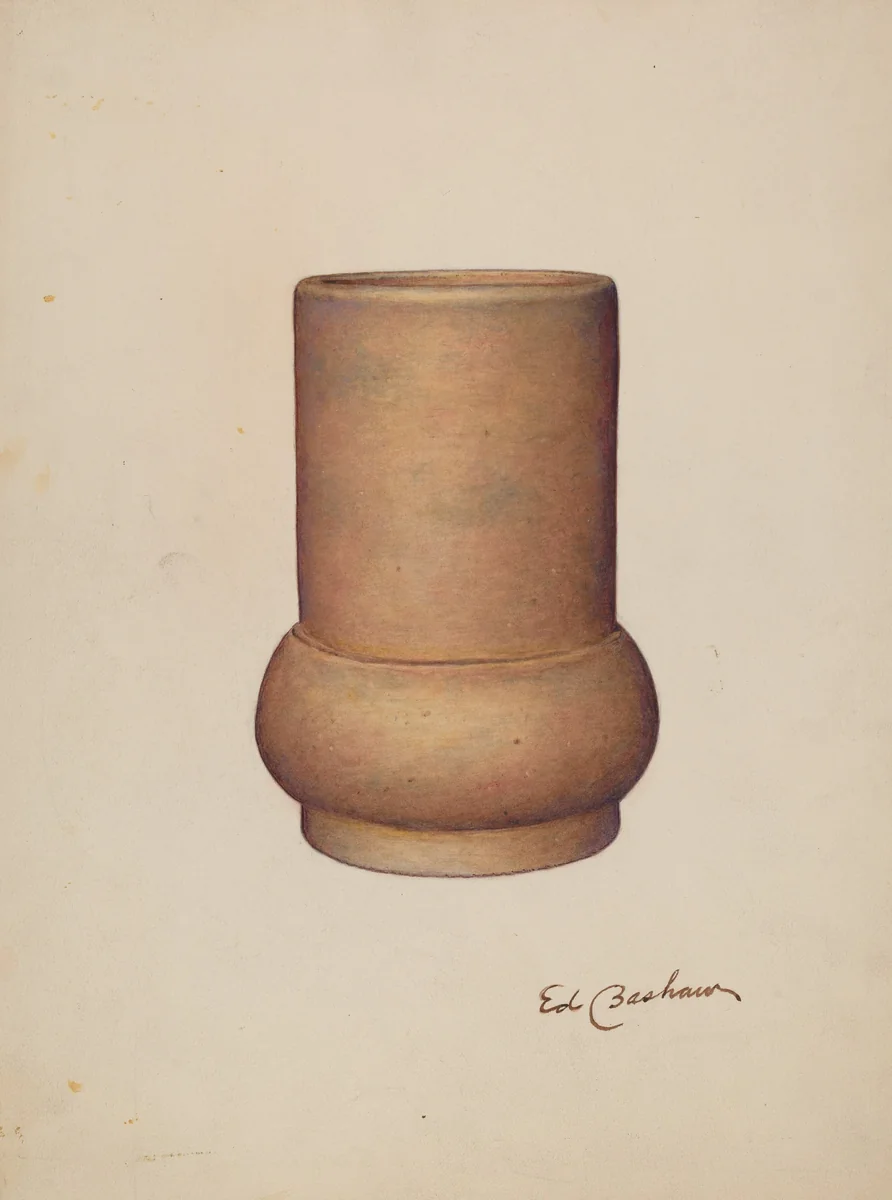 Vase by Edward Bashaw, index of american design, 1941