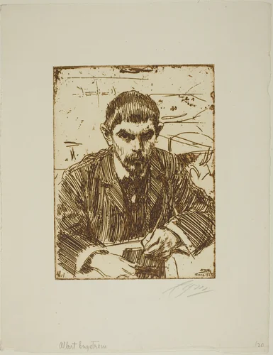 Albert Engström by Anders Zorn, print, 1905